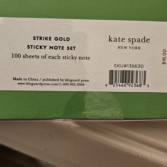 Kate Spade Gold And White Stationary Set - Picture 3 of 9
